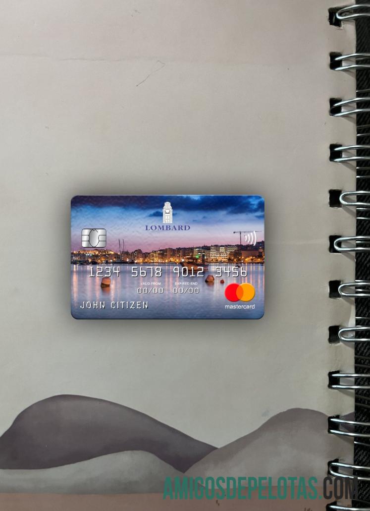 Malta Lombard Bank Mastercard Photolook Frente exemplo real